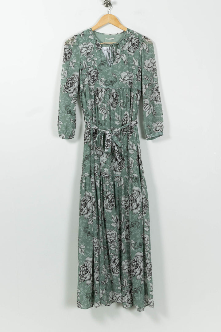 Robe Longue Verte et Grise - Taille S/36 de la marque IKKS | PARAD95607 - Vendu par Paradigme - Image 2