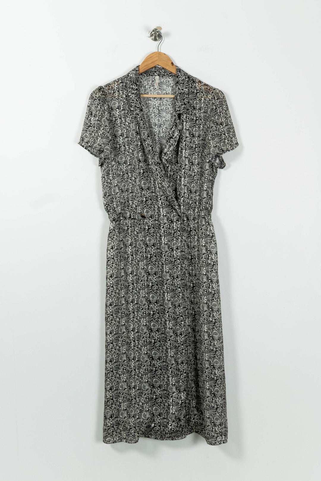 Robe Midi Noire et Blanche - Taille M/38 de la marque I.Code | PARAD95612 - Vendu par Paradigme - Image 2