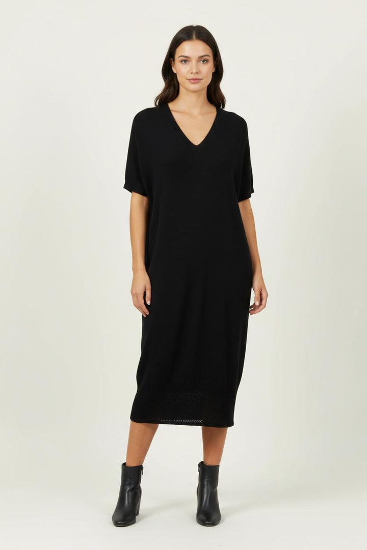 Robe Midi Noire - Taille M/38 de la marque Comptoir des Cotonniers | PARAD95613 - Vendu par Paradigme - Image 1