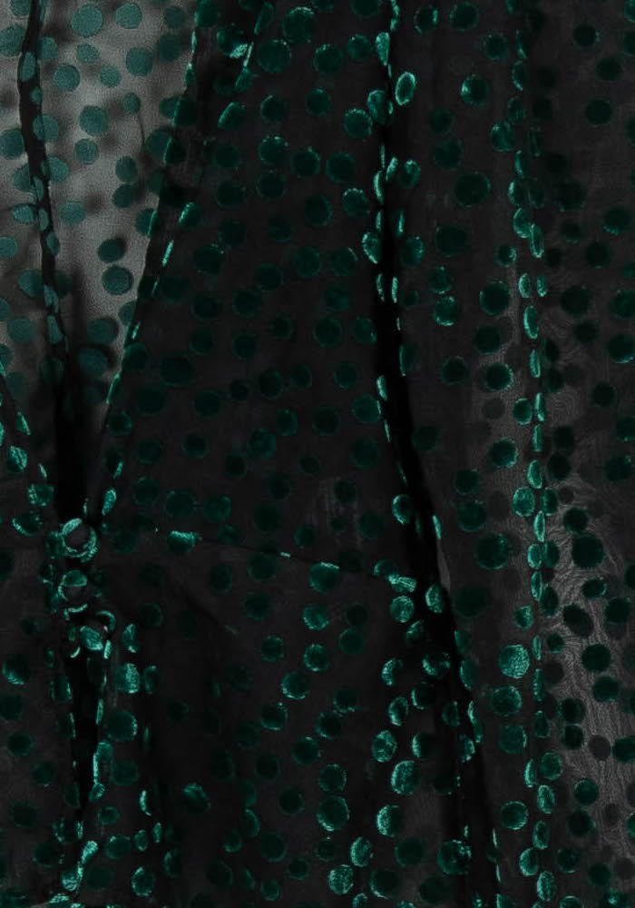 Blouse Verte et Noire - Taille S/36 de la marque The Kooples | PARAD95614 - Vendu par Paradigme - Image 3