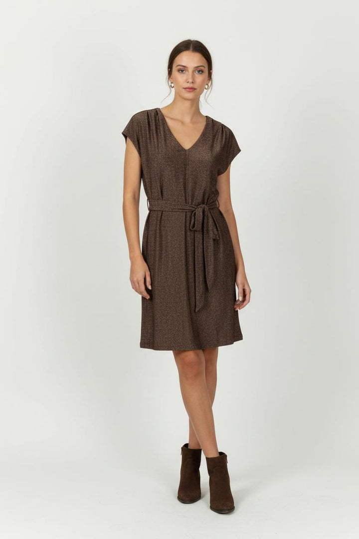 Robe Courte Marron - Taille M/38 de la marque Grace & Mila | PARAD95620 - Vendu par Paradigme - Image 1