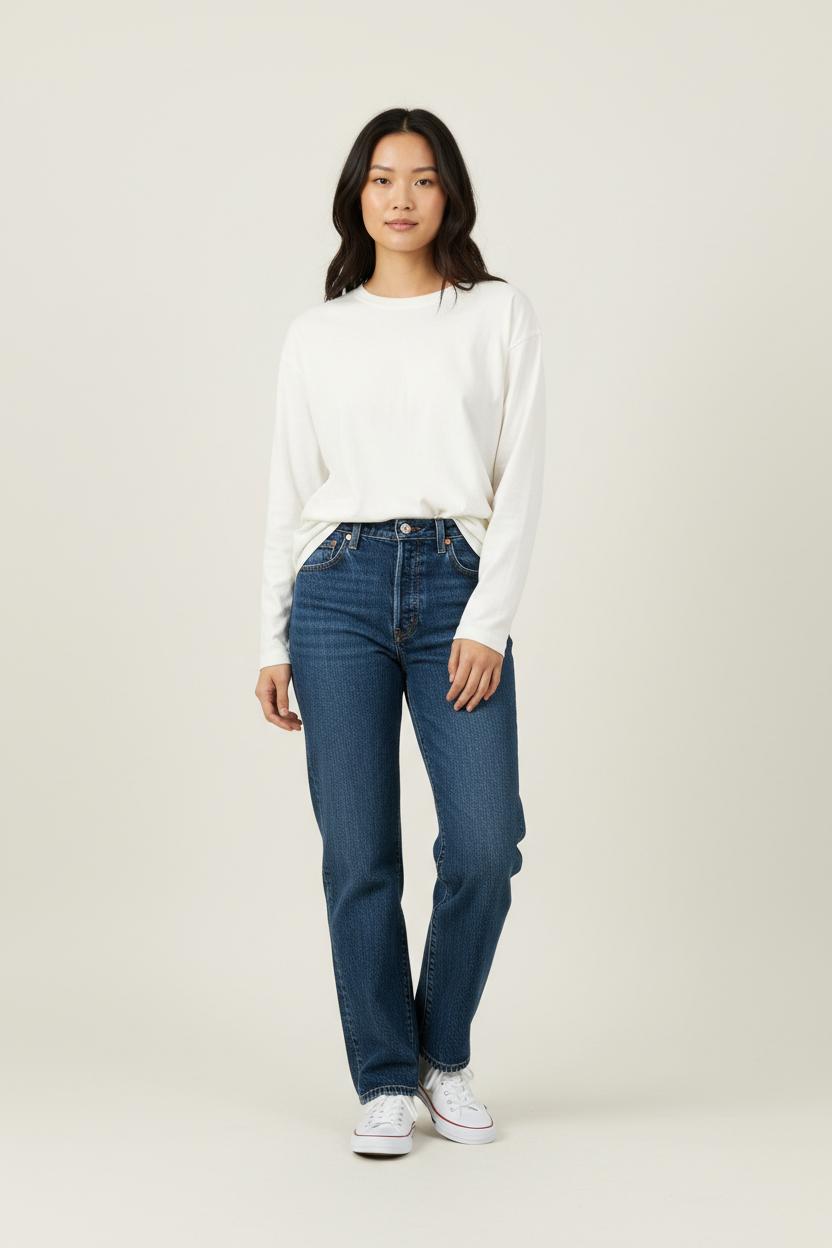 Jean Droit Bleu - Taille M/38 de la marque Levi's | PARAD95622 - Vendu par Paradigme - Image 1