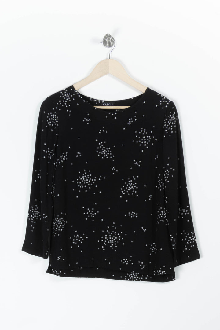 Blouse Noire et Blanche - Taille M/38 de la marque Caroll | PARAD95624 - Vendu par Paradigme - Image 2