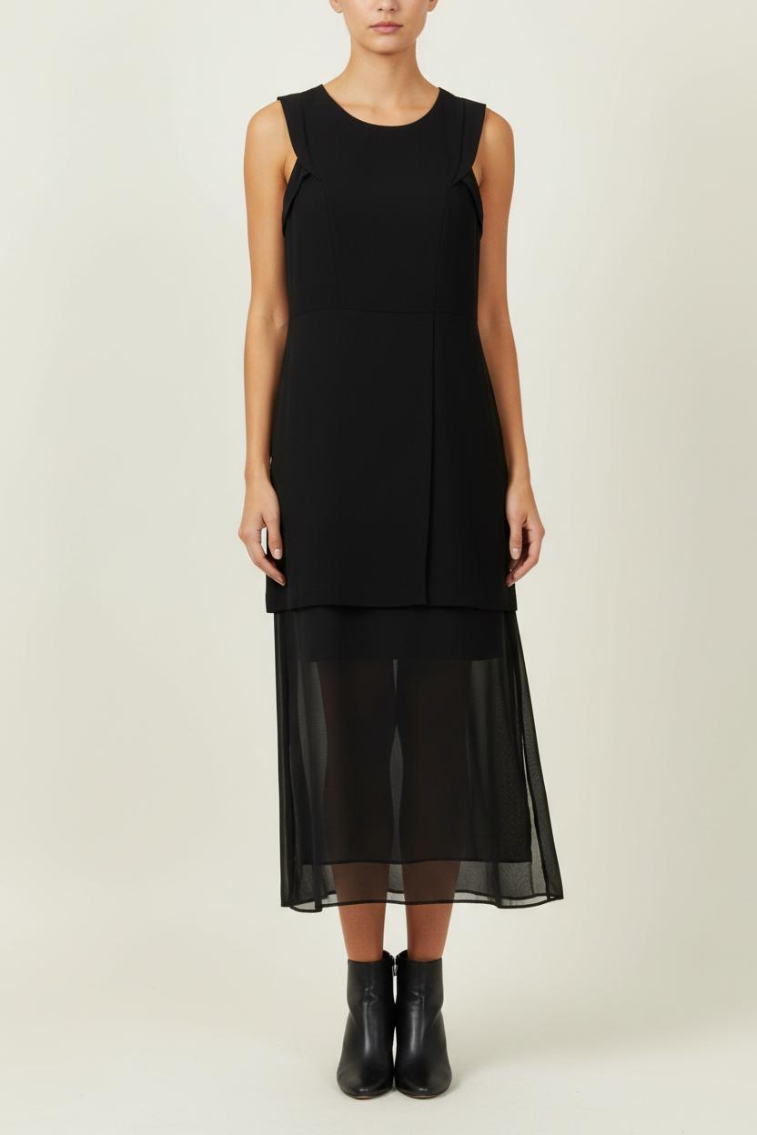 Robe Longue Noire - Taille M/38 de la marque Sandro | PARAD95627 - Vendu par Paradigme - Image 1
