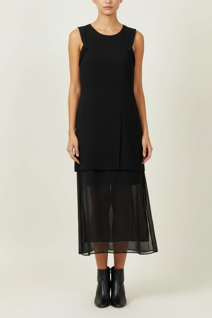 Robe Longue Noire - Taille M/38 de la marque Sandro | PARAD95627 - Vendu par Paradigme - Image 1