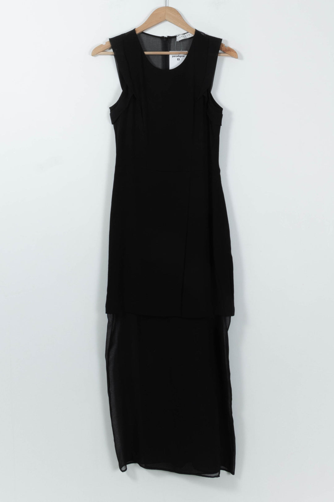 Robe Longue Noire - Taille M/38 de la marque Sandro | PARAD95627 - Vendu par Paradigme - Image 2