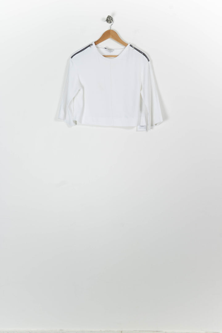 Blouse Blanche - Taille S/36 de la marque Sandro | PARAD95628 - Vendu par Paradigme - Image 2