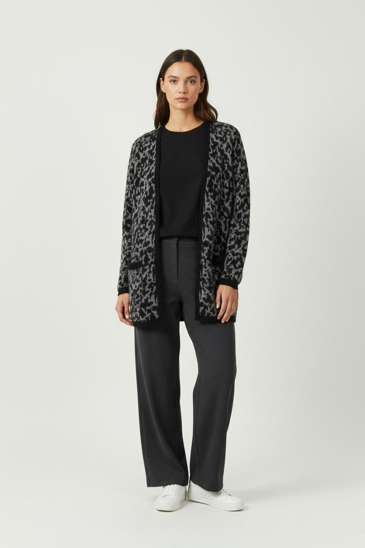 Cardigan Noir et Gris - Taille S/36 de la marque IKKS | PARAD95632 - Vendu par Paradigme - Image 1