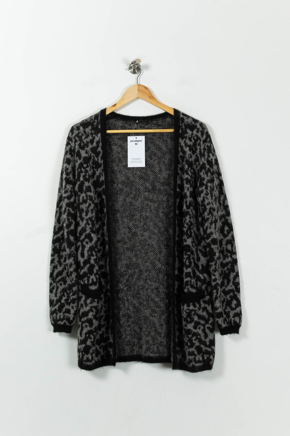 Cardigan Noir et Gris - Taille S/36 de la marque IKKS | PARAD95632 - Vendu par Paradigme - Image 2