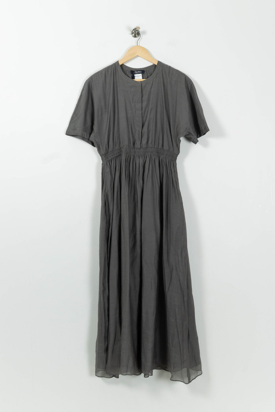 Robe Longue Grise - Taille XL/42 de la marque Max Mara | PARAD95633 - Vendu par Paradigme - Image 2