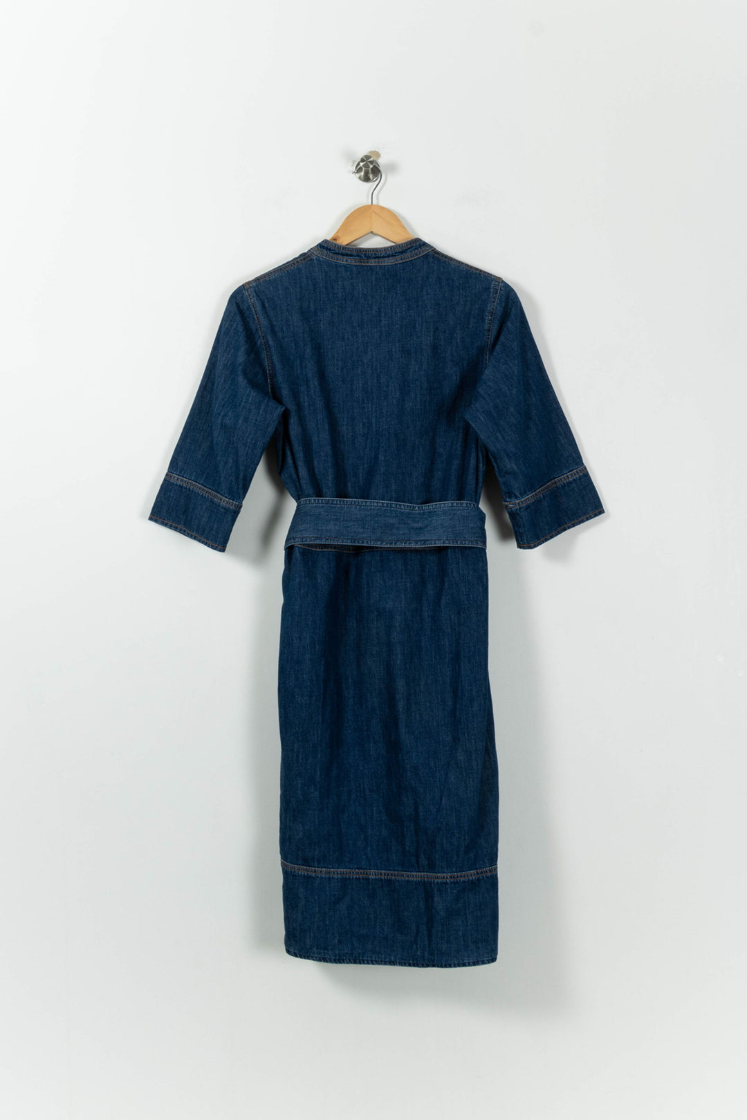 Robe Chemise Bleue - Taille L/40 de la marque Vanessa Bruno | PARAD95634 - Vendu par Paradigme - Image 4
