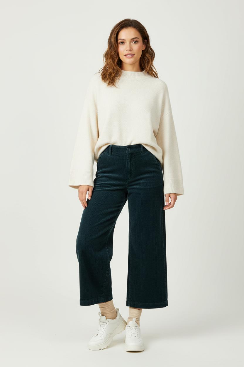 Pantalon Large Bleu - Taille XS/34 de la marque La Fée Maraboutée | PARAD95635 - Vendu par Paradigme - Image 1