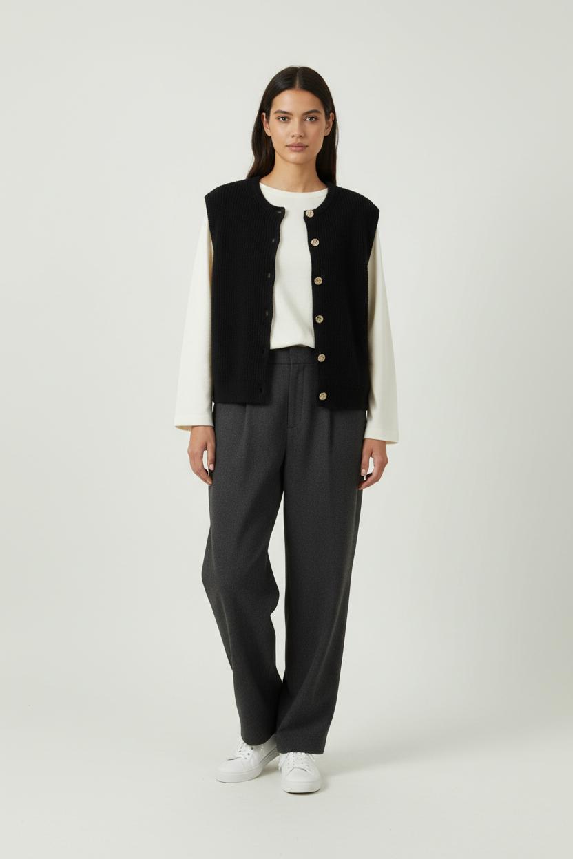 Gilet Bleu - Taille M/38 de la marque La Redoute Collections | PARAD95636 - Vendu par Paradigme - Image 1