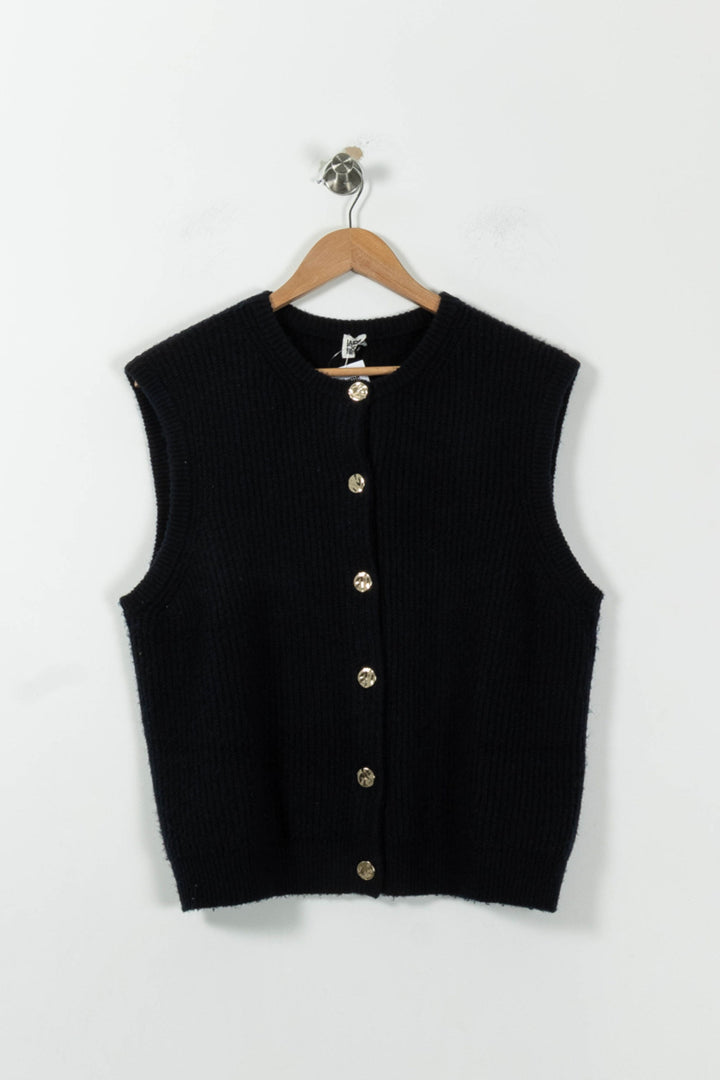 Gilet Bleu - Taille M/38 de la marque La Redoute Collections | PARAD95636 - Vendu par Paradigme - Image 2