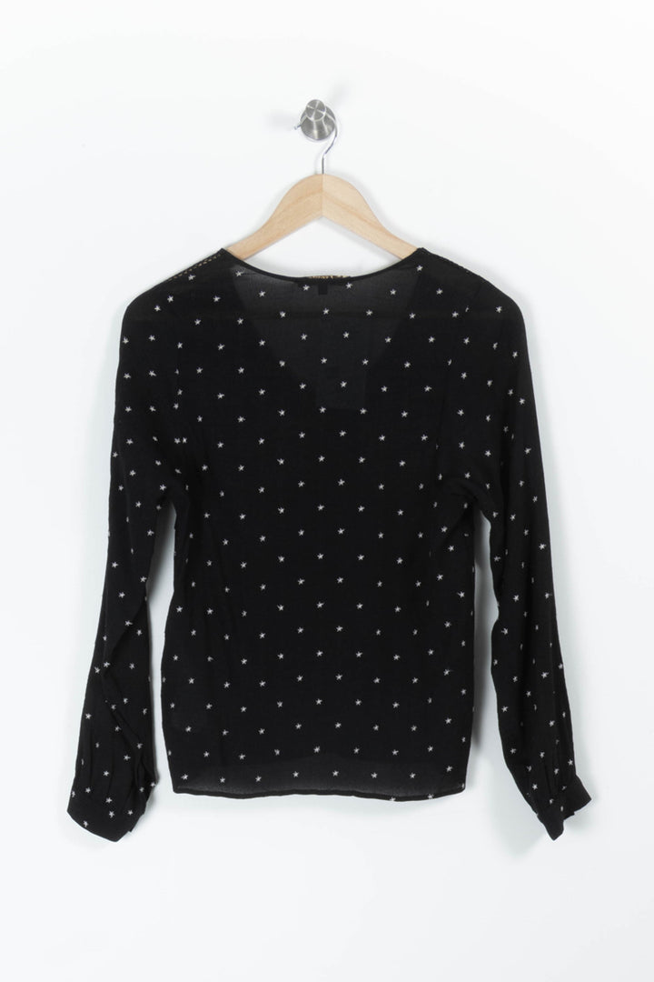 Blouse Noire et Blanche - Taille S/36 de la marque Maje | PARAD95638 - Vendu par Paradigme - Image 4