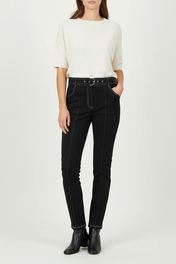 Pantalon Noir - Taille M/38 de la marque Sandro | PARAD95639 - Vendu par Paradigme - Image 1