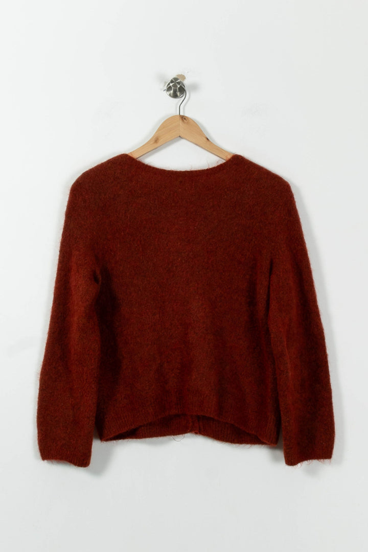Cardigan Bordeaux - Taille L/40 de la marque Des petits hauts | PARAD95640 - Vendu par Paradigme - Image 4