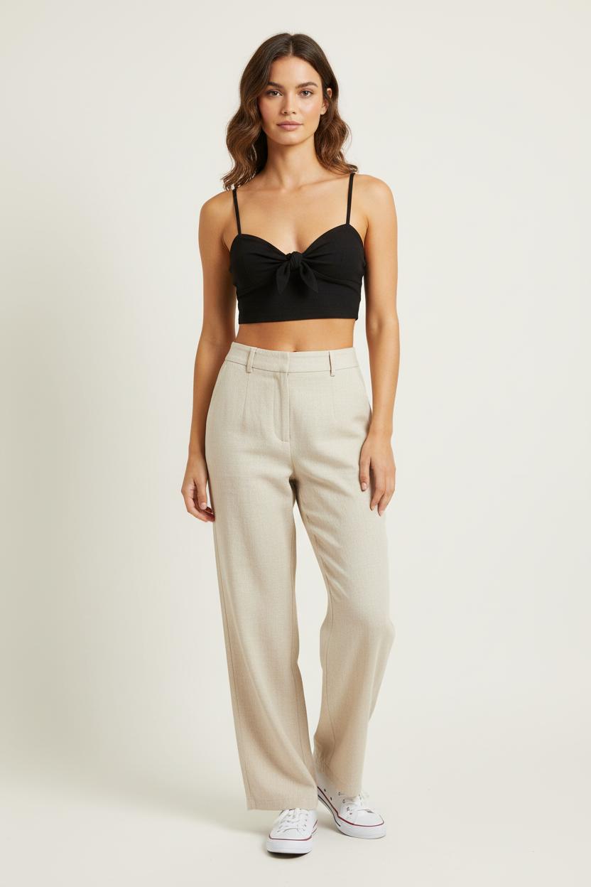 Crop Top Noir - Taille M/38 de la marque Maje | PARAD95643 - Vendu par Paradigme - Image 1