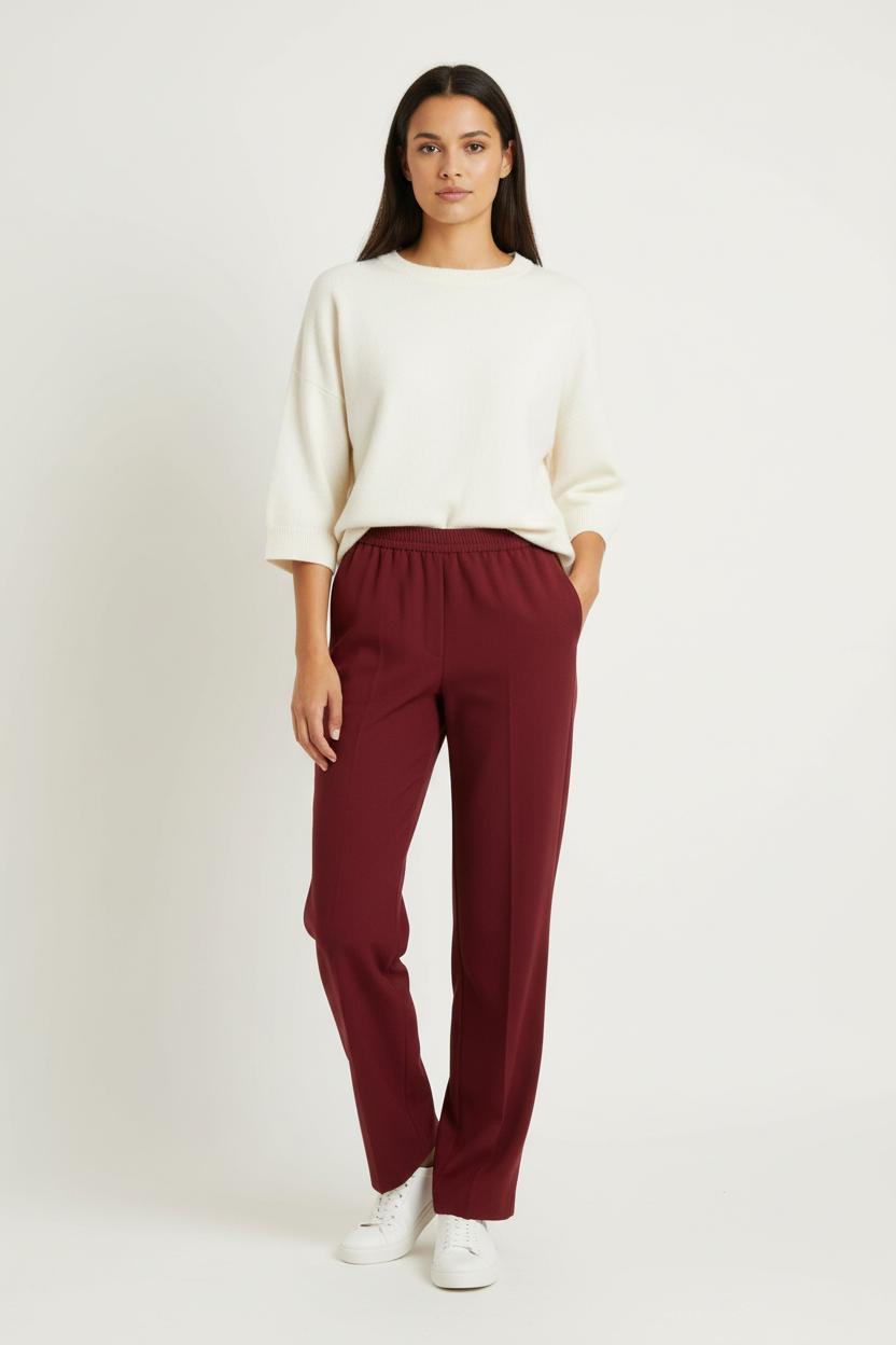 Pantalon Large Bordeaux - Taille XXS/32 de la marque The Kooples | PARAD95648 - Vendu par Paradigme - Image 1