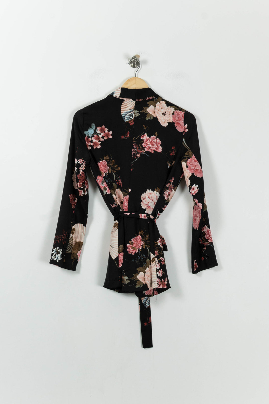 Kimono Noir et Rose - Taille M/38 de la marque La Fée Maraboutée | PARAD95655 - Vendu par Paradigme - Image 4