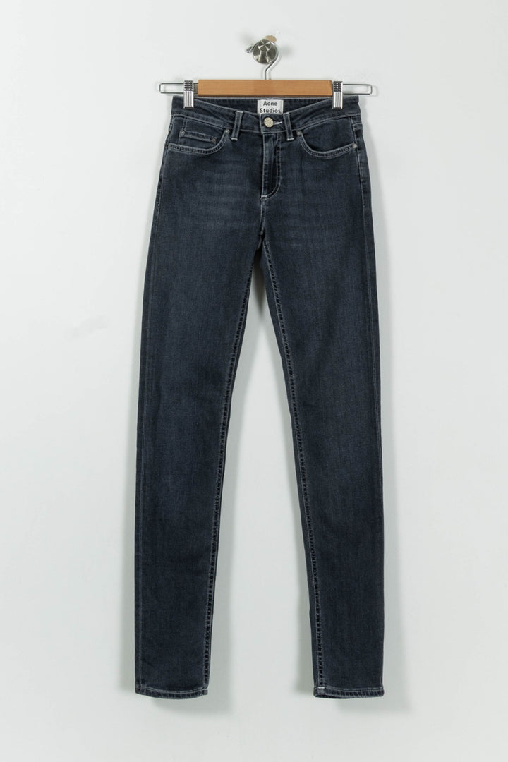 Jean Slim Gris - Taille S/36 de la marque Acne Studios | PARAD95662 - Vendu par Paradigme - Image 2