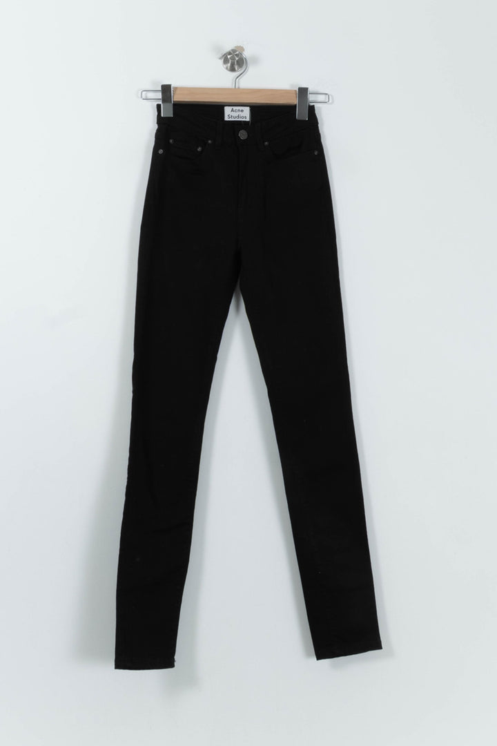 Jean Slim Noir - Taille XS/34 de la marque Acne Studios | PARAD95668 - Vendu par Paradigme - Image 2