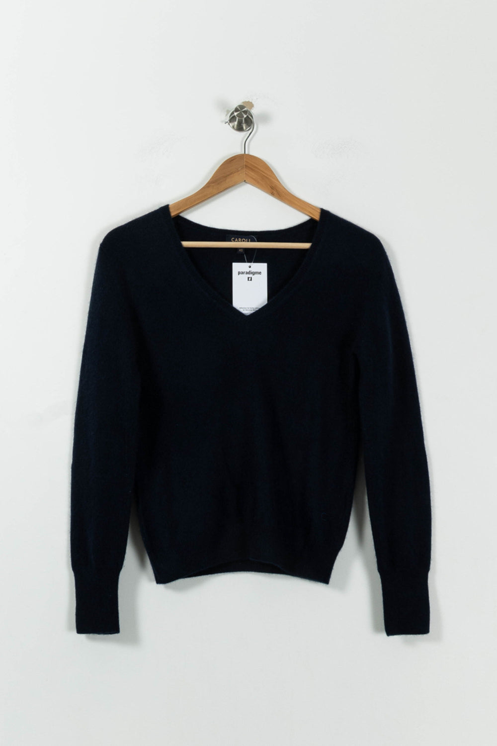 Pull Bleu - Taille XS/34 de la marque Caroll | PARAD95671 - Vendu par Paradigme - Image 2