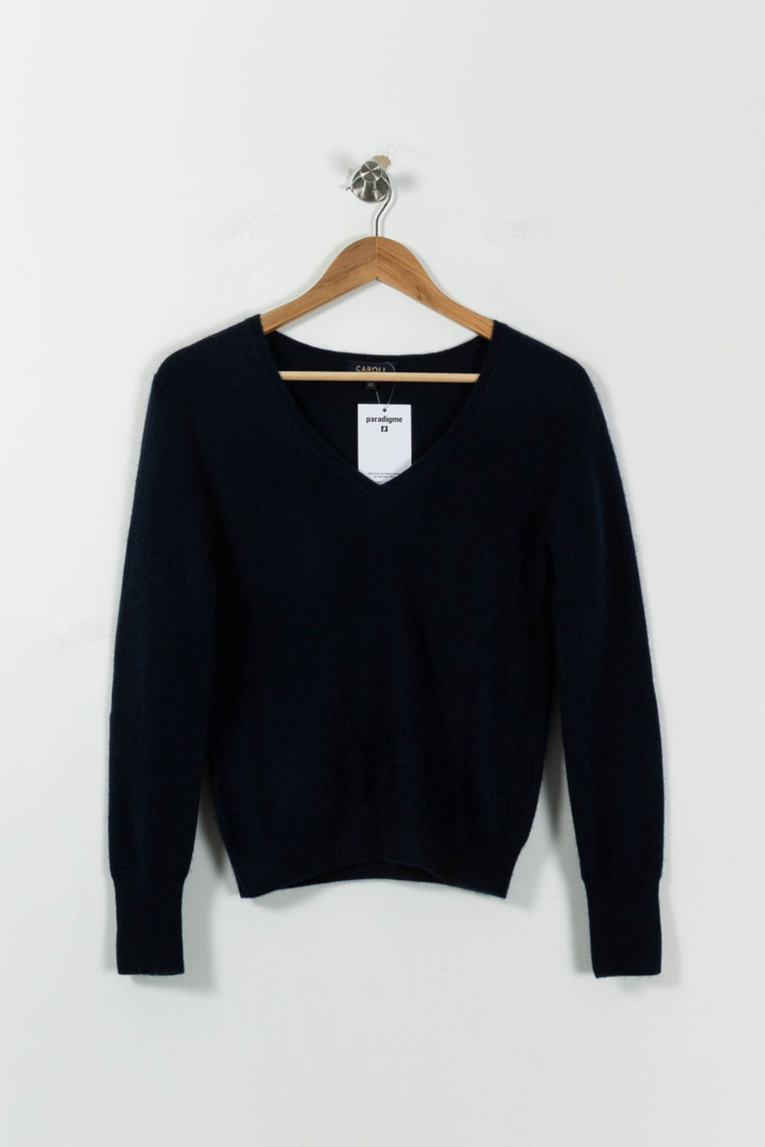 Pull Bleu - Taille XS/34 de la marque Caroll | PARAD95671 - Vendu par Paradigme - Image 2