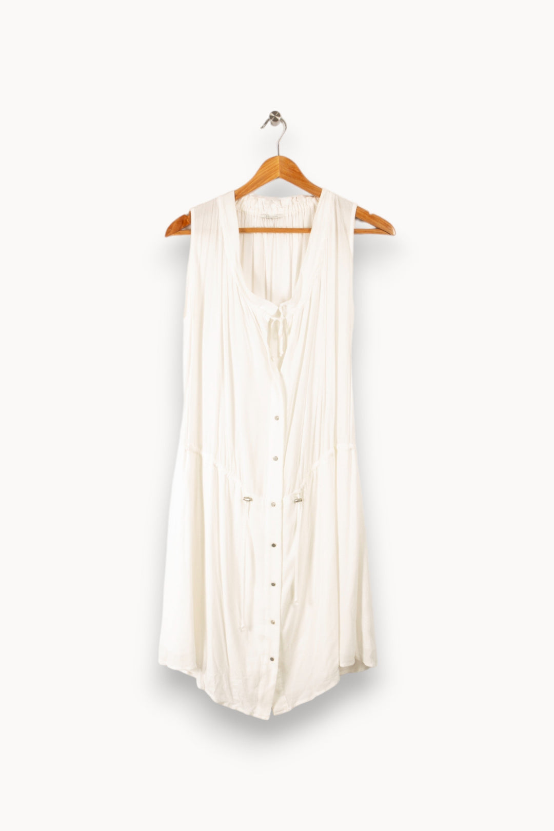Robe midi blanche - XS - 34 - T0