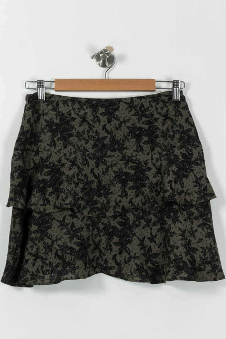 Jupe Volantée Verte et Noire - Taille S/36 de la marque IKKS | PARAD95688 - Vendu par Paradigme - Image 4