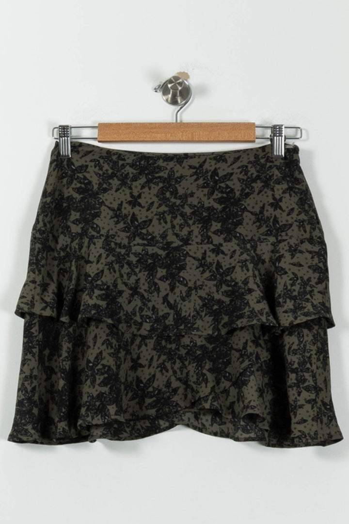 Jupe Volantée Verte et Noire - Taille S/36 de la marque IKKS | PARAD95688 - Vendu par Paradigme - Image 2