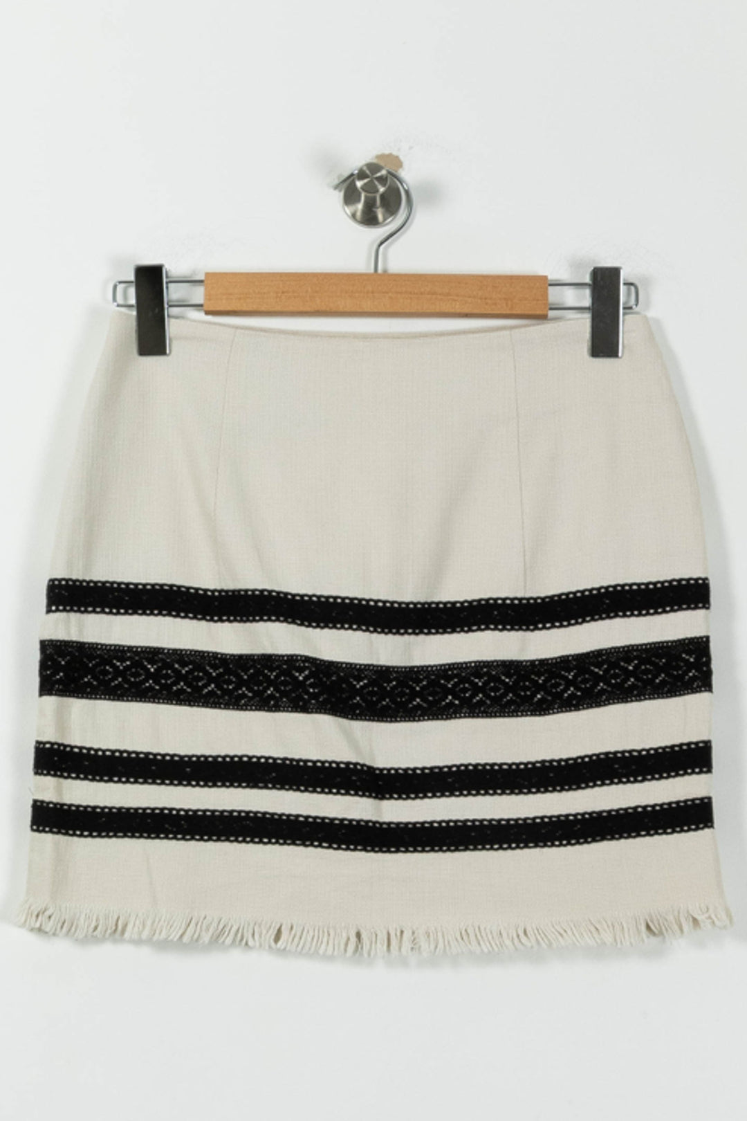 Jupe Droite Beige et Noire - Taille M/38 de la marque Kookai | PARAD95691 - Vendu par Paradigme - Image 4