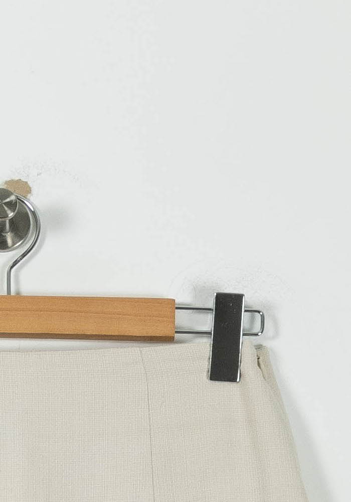 Jupe Droite Beige et Noire - Taille M/38 de la marque Kookai | PARAD95691 - Vendu par Paradigme - Image 3