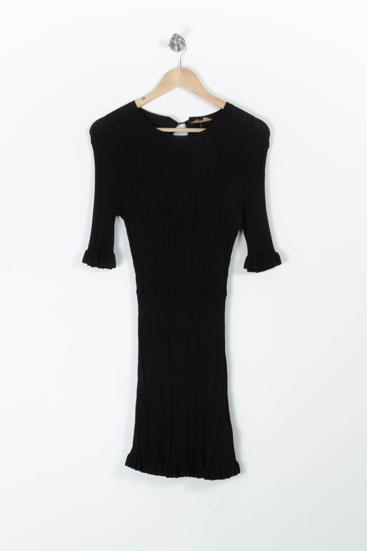Robe Midi Noire - Taille M/38 de la marque Maje | PARAD95714 - Vendu par Paradigme - Image 2