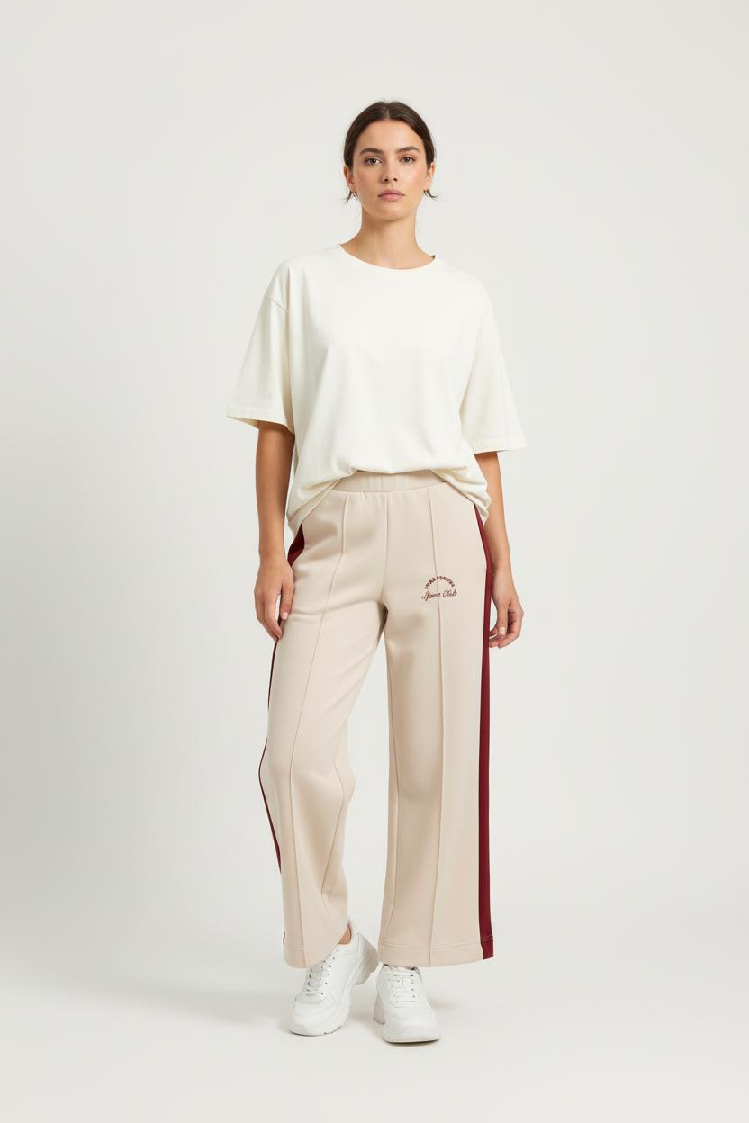 Pantalon Large Beige et Bordeaux - Taille M/38 de la marque From Future | PARAD95717 - Vendu par Paradigme - Image 1
