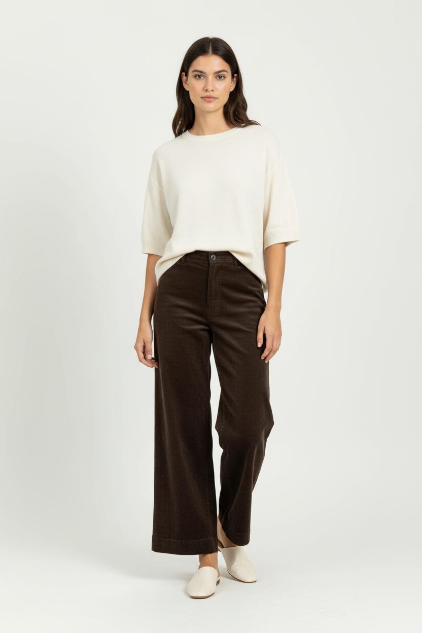 Pantalon Large Marron - Taille M/38 de la marque Vanessa Bruno | PARAD95719 - Vendu par Paradigme - Image 1