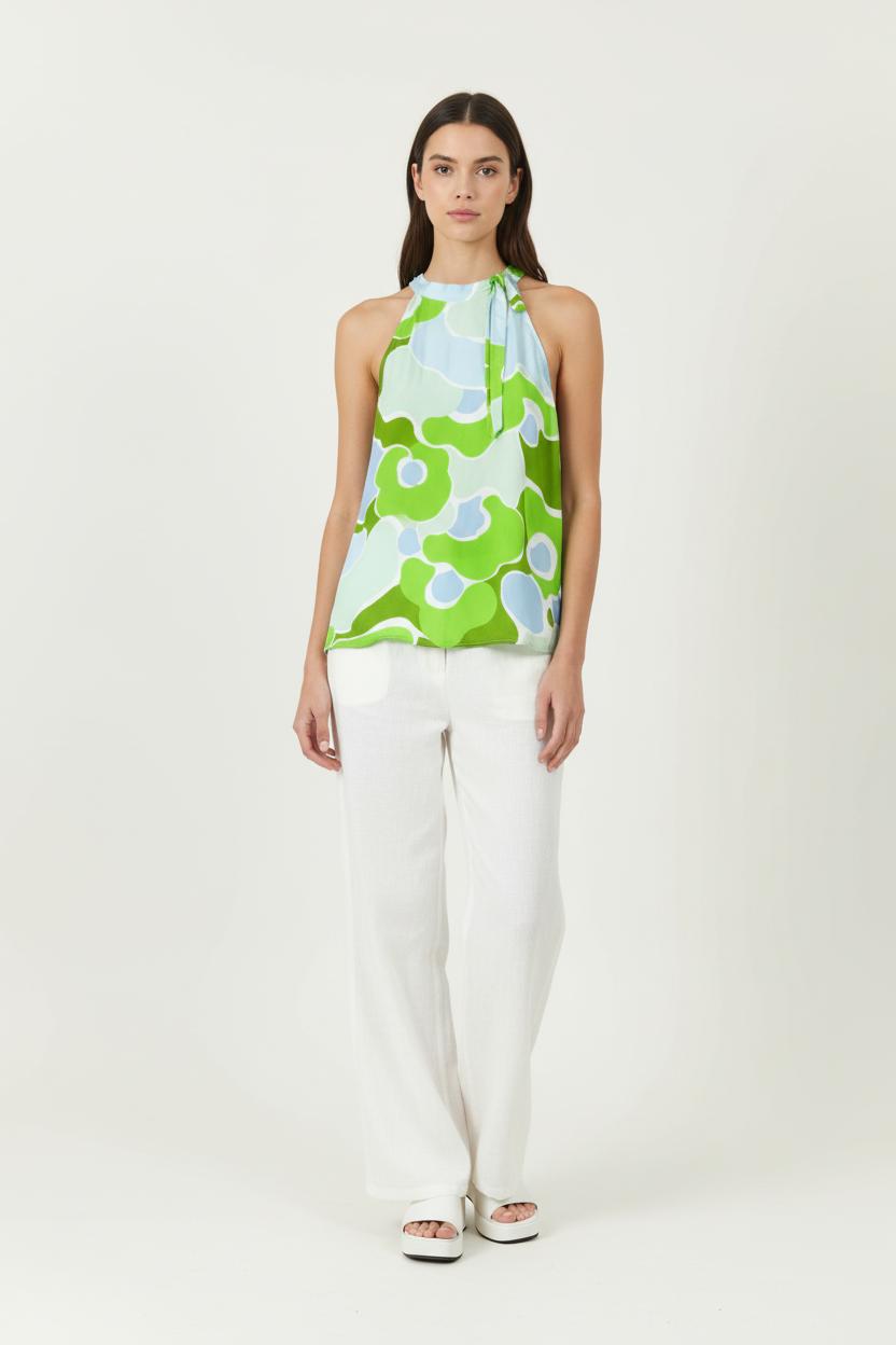 Débardeur Vert et Bleu - Taille XL/42 de la marque Tara Jarmon | PARAD95720 - Vendu par Paradigme - Image 1