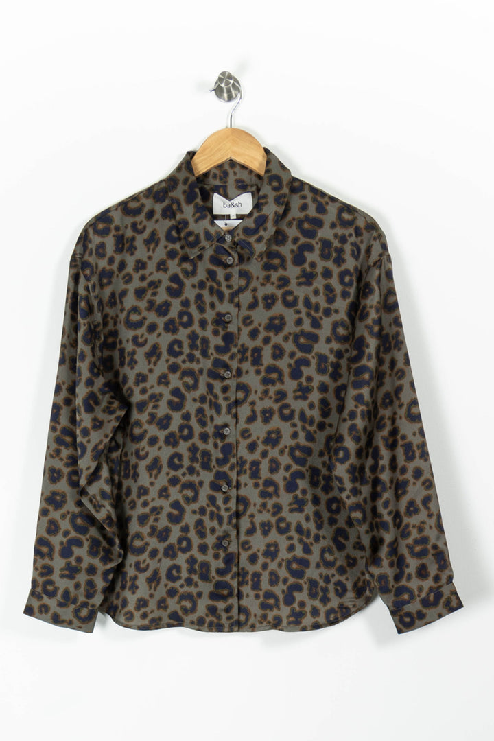 Chemise Imprimée Marron et Noir - Taille M/38 de la marque ba&sh | PARAD95721 - Vendu par Paradigme - Image 2