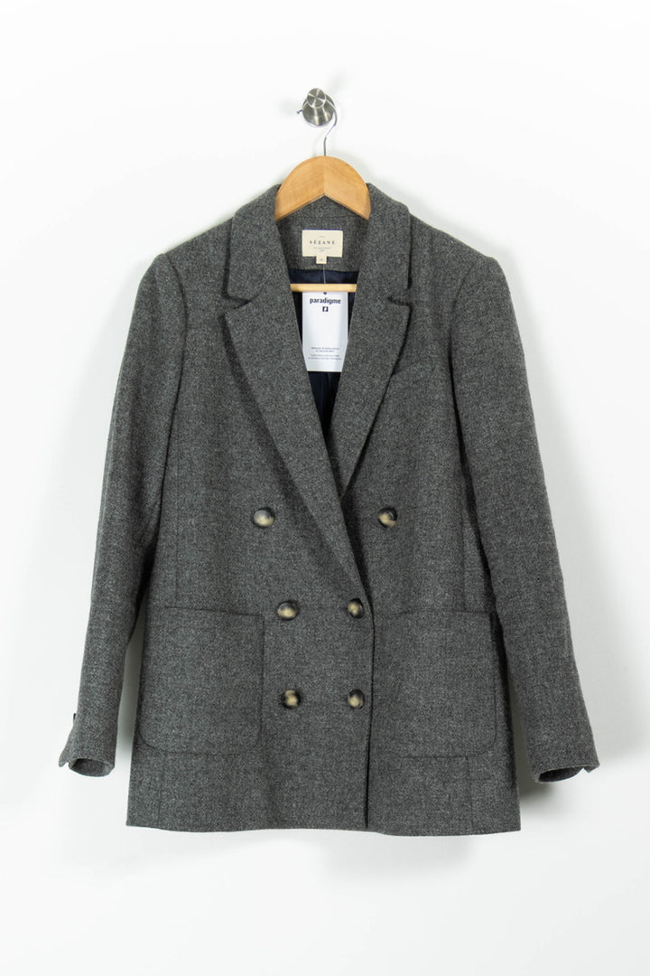 Blazer Gris - Taille M/38 de la marque Sézane | PARAD95733 - Vendu par Paradigme - Image 2