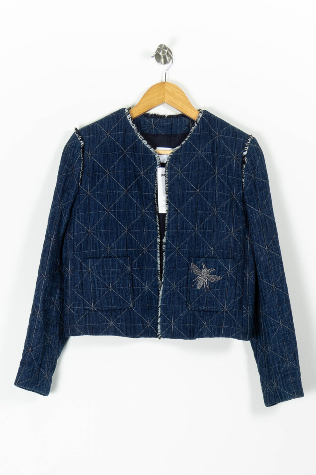 Veste Matelassée Bleue - Taille M/38 de la marque Sandro | PARAD95735 - Vendu par Paradigme - Image 2