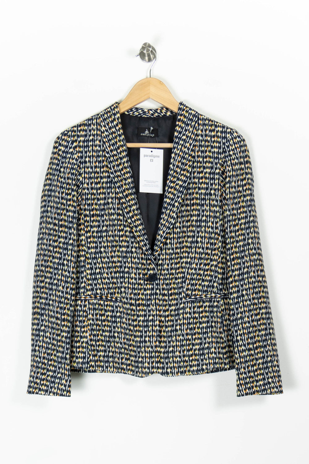 Blazer Bleu et Jaune - Taille S/36 de la marque One Step | PARAD95738 - Vendu par Paradigme - Image 2