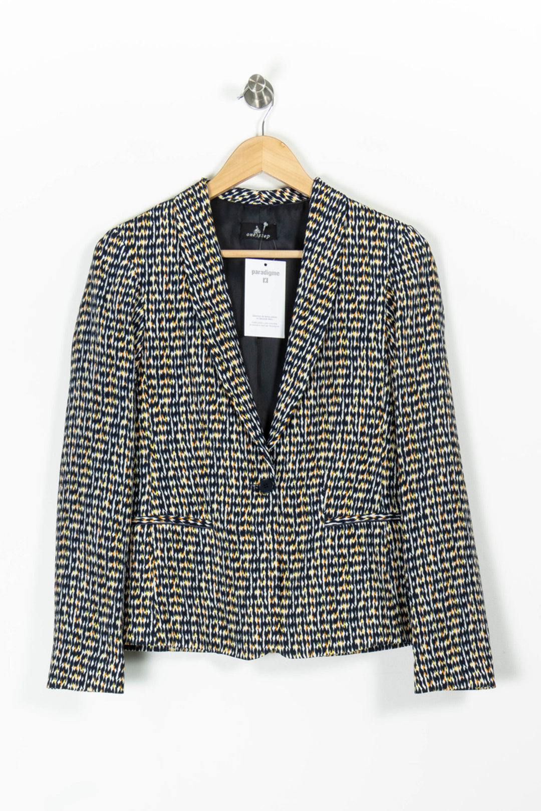 Blazer Bleu et Jaune - Taille S/36 de la marque One Step | PARAD95738 - Vendu par Paradigme - Image 2