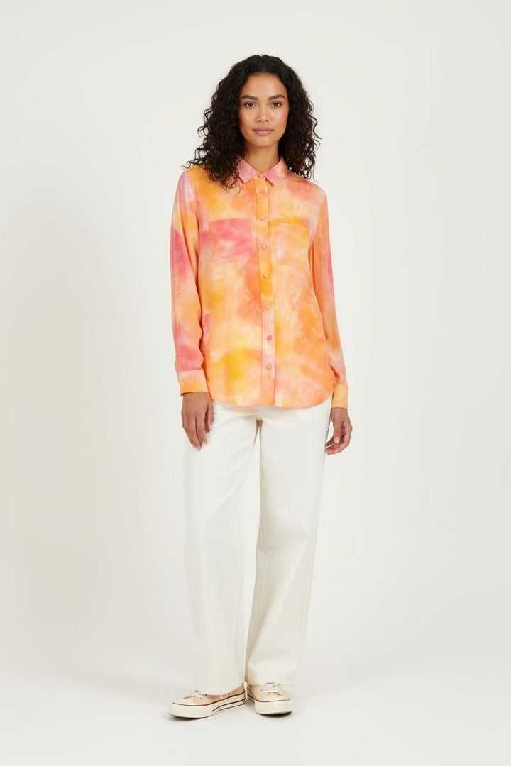 Chemise Orange et Rose - Taille M/38 de la marque Soi Paris | PARAD95743 - Vendu par Paradigme - Image 1