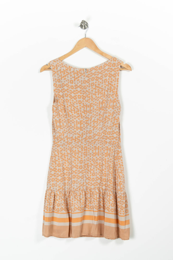 Robe Courte Beige et Orange - Taille M/38 de la marque Pablo | PARAD95754 - Vendu par Paradigme - Image 4