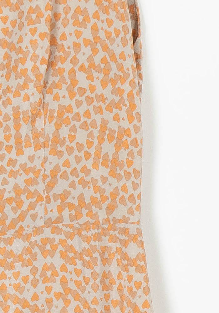 Robe Courte Beige et Orange - Taille M/38 de la marque Pablo | PARAD95754 - Vendu par Paradigme - Image 3
