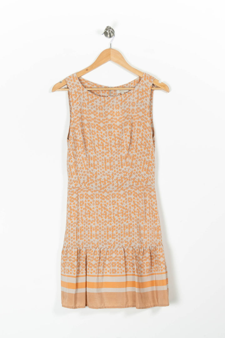 Robe Courte Beige et Orange - Taille M/38 de la marque Pablo | PARAD95754 - Vendu par Paradigme - Image 2