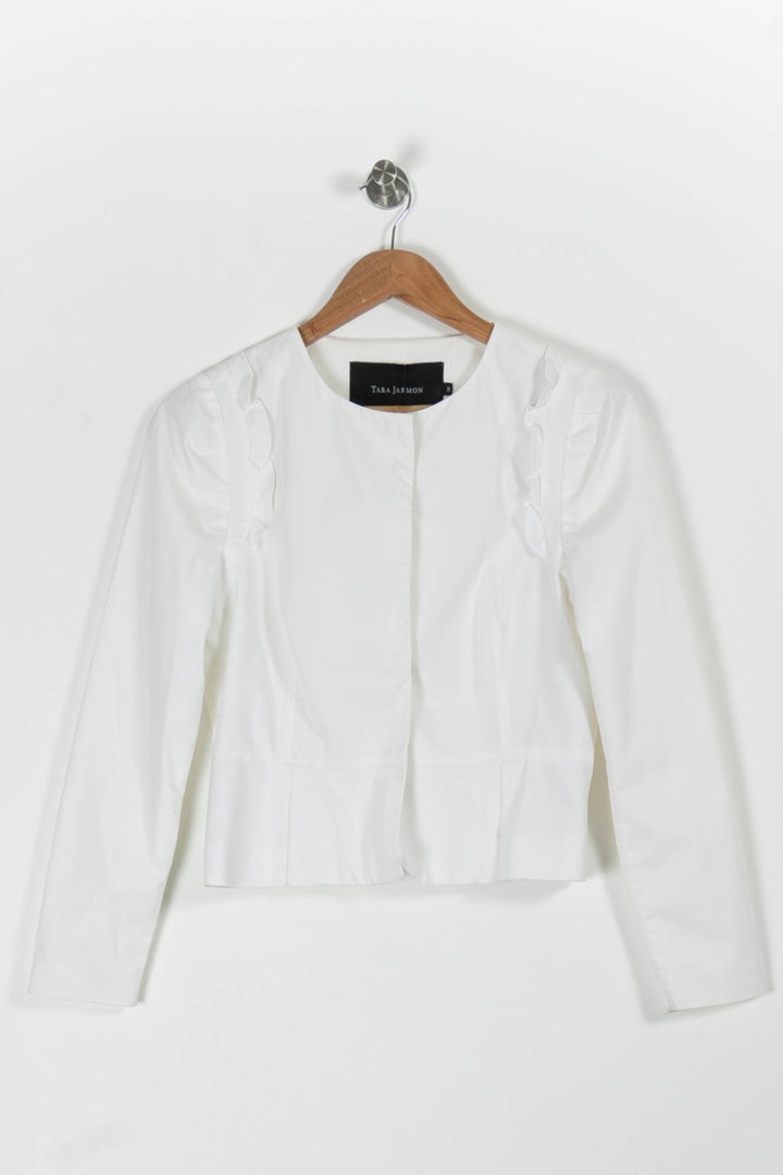 Veste Blanche - Taille M/38 de la marque Tara Jarmon | PARAD95755 - Vendu par Paradigme - Image 2