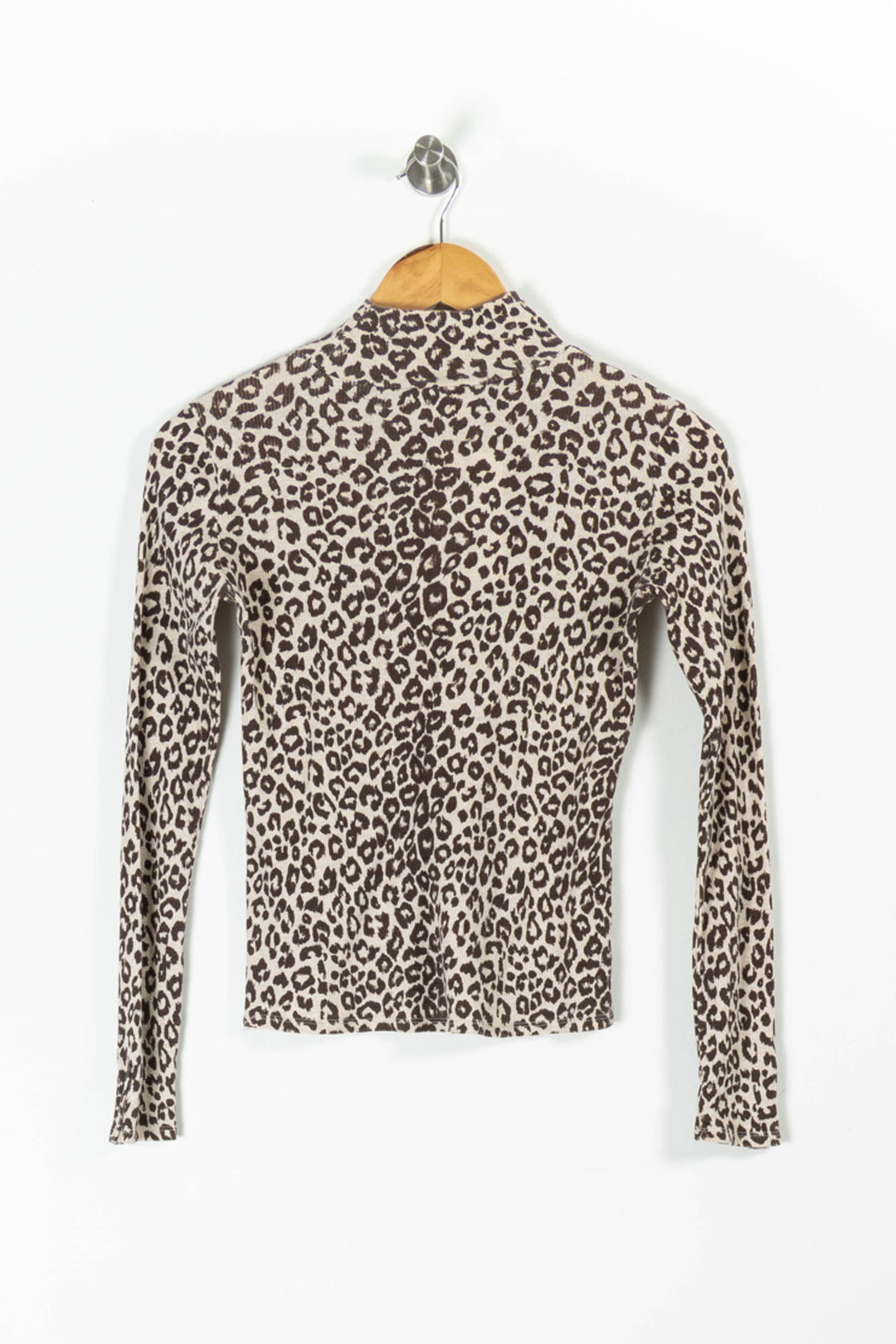 Pull Léopard Beige et Marron - Taille S/36 de la marque Sézane | PARAD95757 - Vendu par Paradigme - Image 4