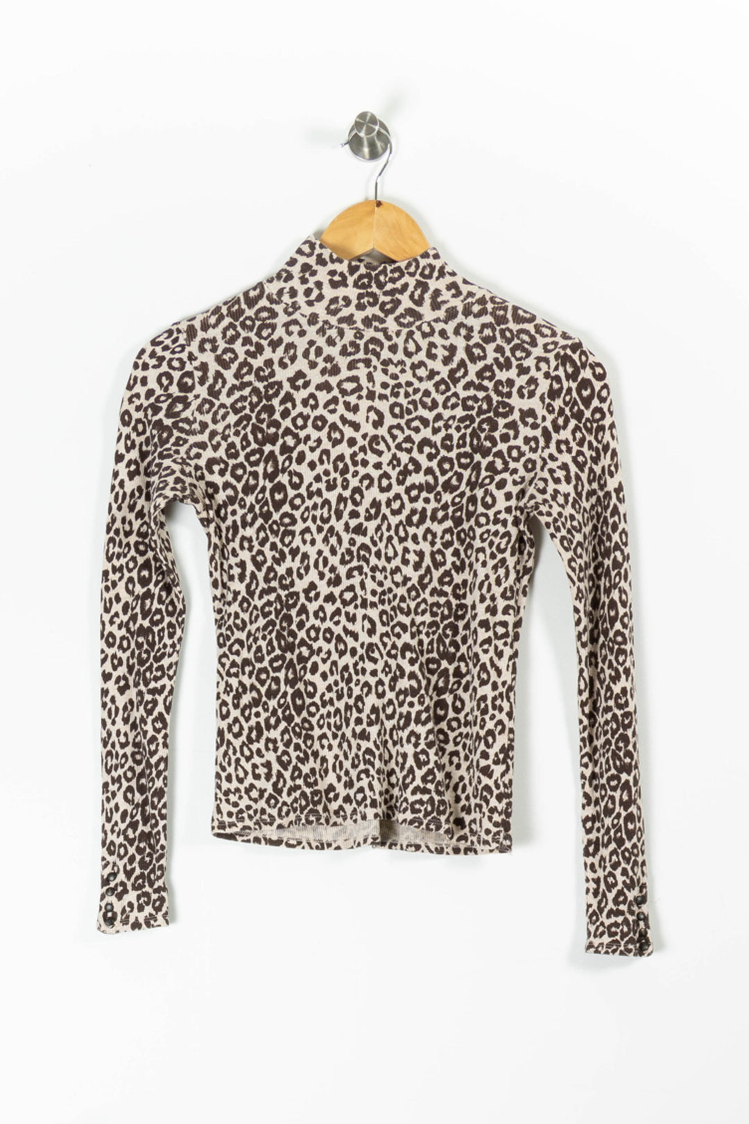 Pull Léopard Beige et Marron - Taille S/36 de la marque Sézane | PARAD95757 - Vendu par Paradigme - Image 2