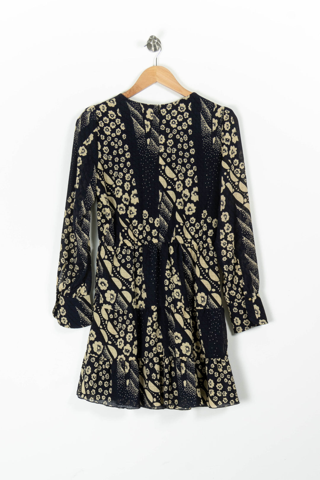 Robe Courte Bleue et Beige - Taille XS/34 de la marque ba&sh | PARAD95769 - Vendu par Paradigme - Image 4